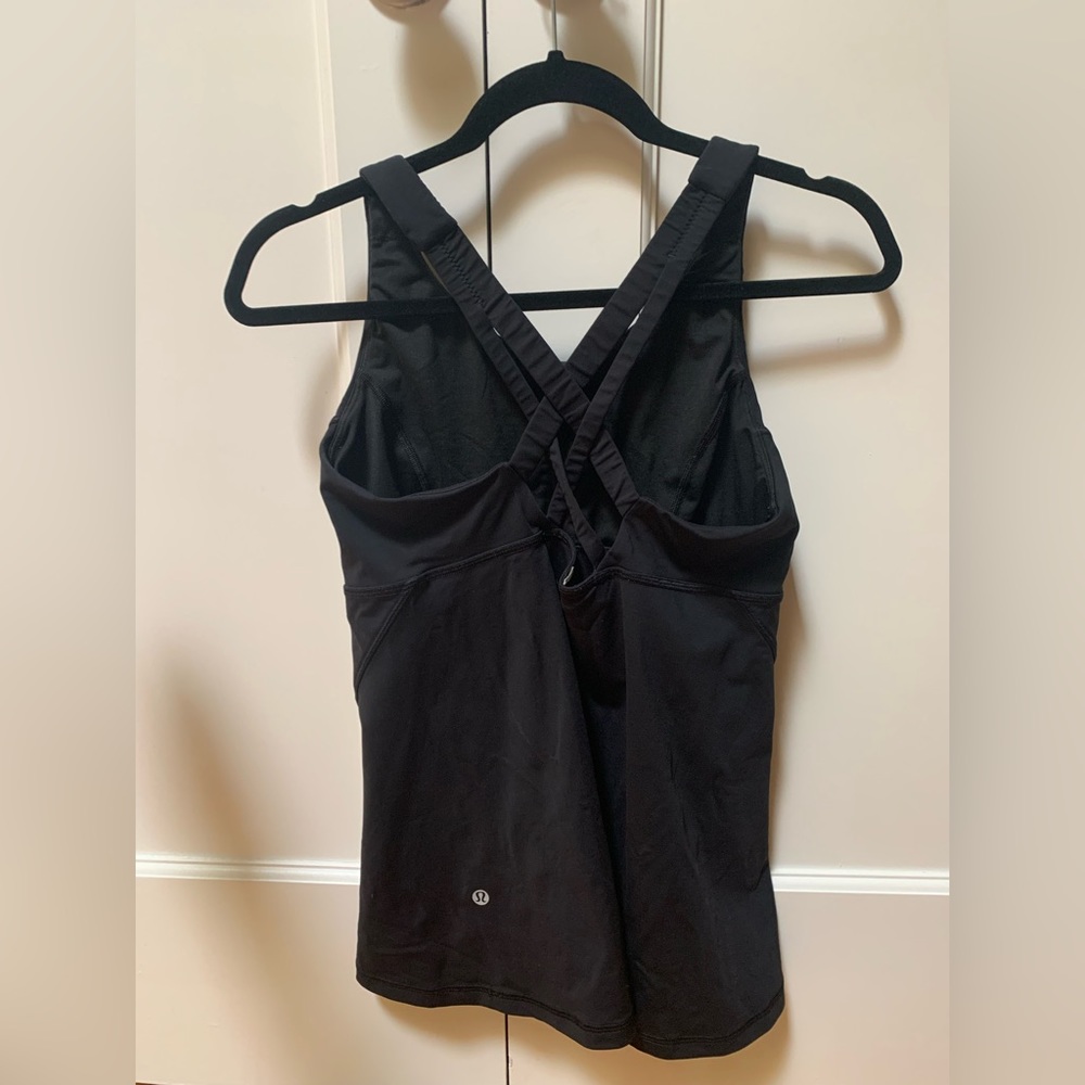 Black Lululemon full length tank 6